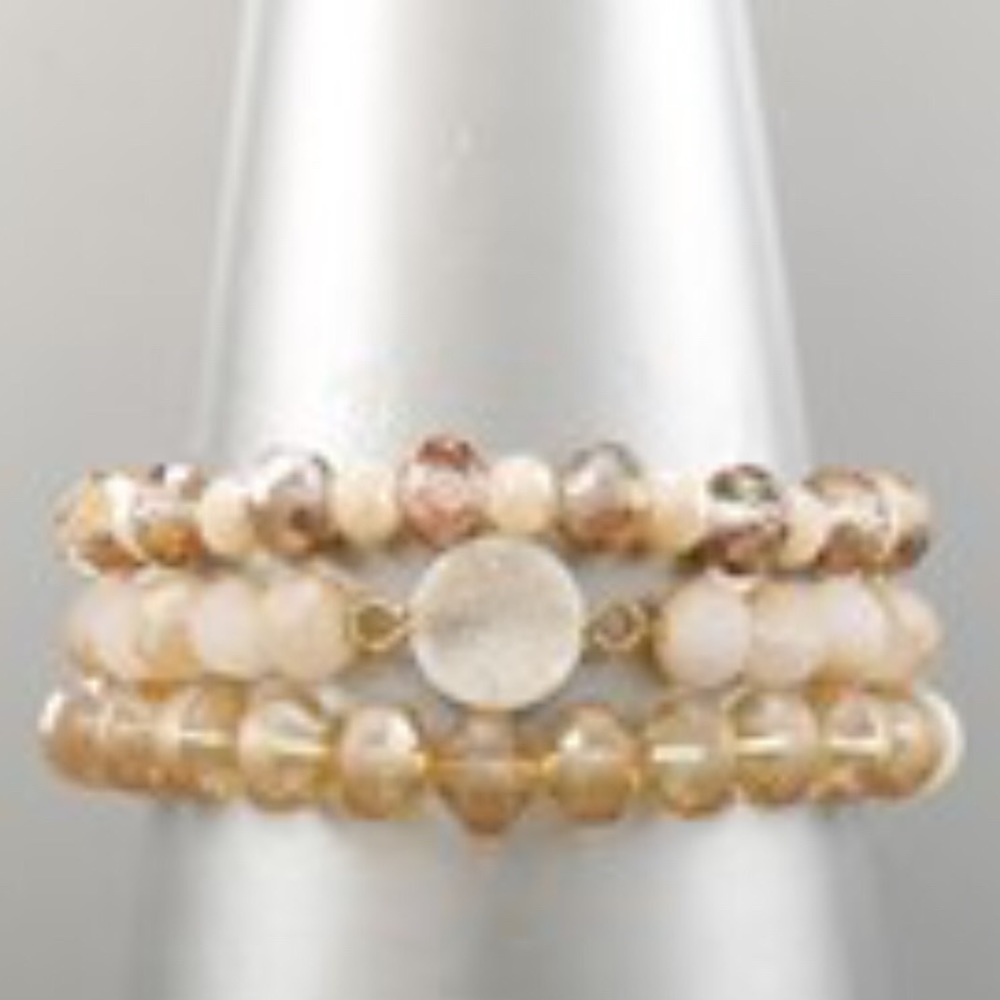 Multi Layer Druzy Bracelet